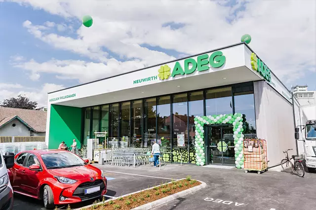Nach umfassenden Modernisierungsarbeiten wurde am 27. Mai 2025 der ADEG Markt von Andreas Neuwirth in Absdorf feierlich wiedereröffnet. | Foto: REWE Großhandel GmbH/Leonardo Ramirez Photography