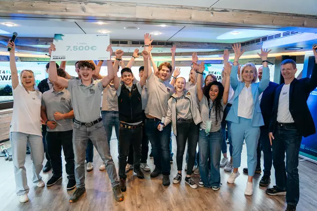 Die Polytechnische Schule Schwaz holte sich den Sieg in der Oberstufe.  | Foto: Volksbank