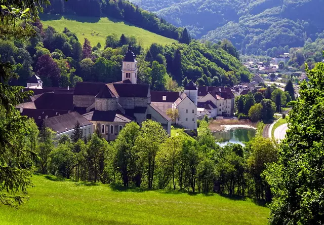 Schöner Tiefblick auf das Stift
