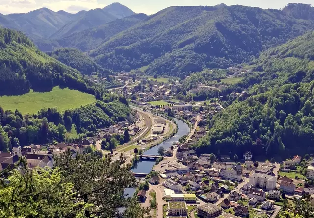 Lilienfeld aus der Vogelperspektive 