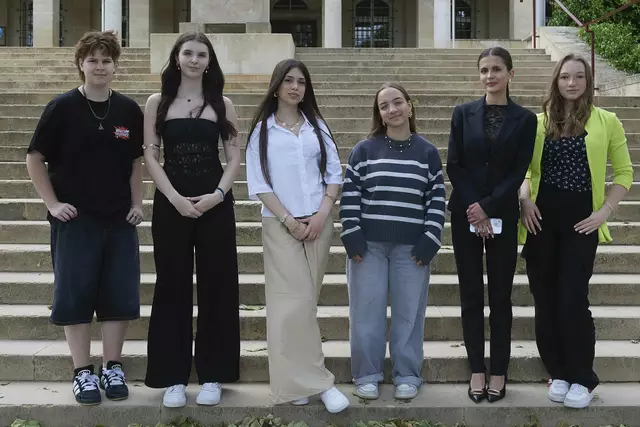 Lea Weiß (2.v.l.) mit dem Tiroler Team beim Bundesfinale im Burgenland. | Foto: Emmerich Mädl