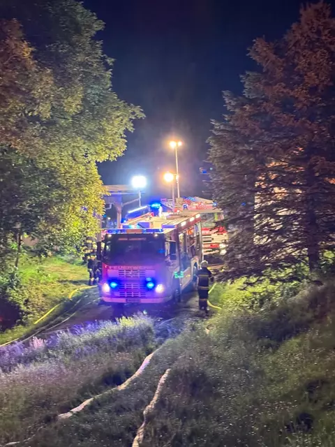 Mit schwerem Atemschutz musste beim Brandort gearbeitet werden. | Foto: BFV Voitsberg
