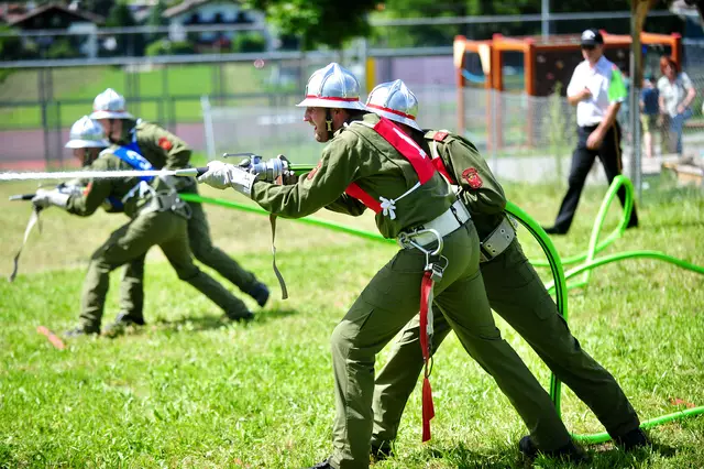Der finale Akt des Angriffs - und die Sieger aus Grinzens zeigen hier, wie das geht! | Foto: Hassl