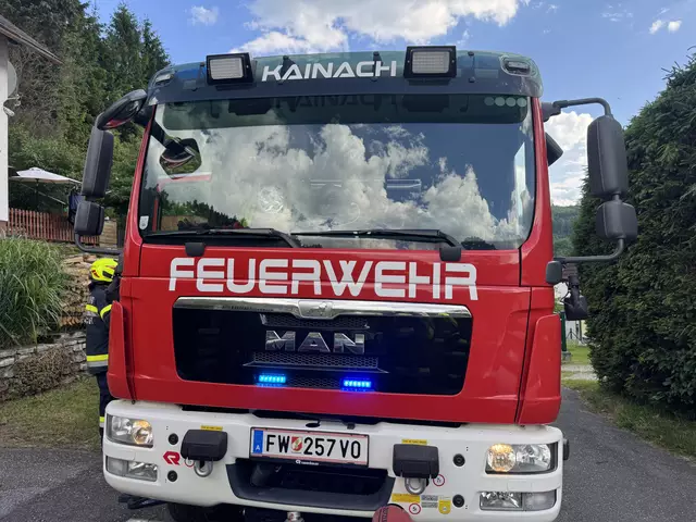 Ein Löschfahrzeug rückte aus. | Foto: HFM Patrick Marcher