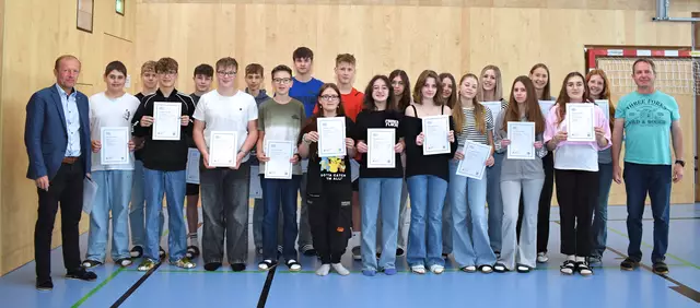 ICDL-Zertifikatsverleihung an zahlreiche engagierte Schüler der vierten Klasse Mittelschule. | Foto: Mittelschule Rohrbach