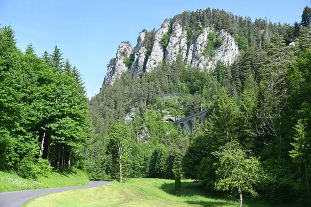 Auf der Kalte Rinne -Straße komme ich zur Pollereswand