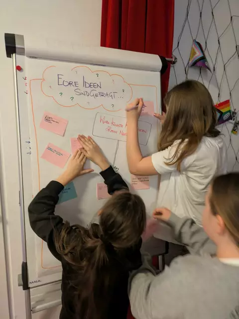 Die Mädchen dürfen ihre Ideen einbringen und sich kreativ austoben. | Foto: Flash Mädchencafé