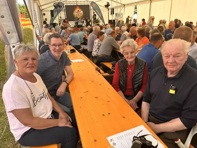 Marianne Kaufmann, Bernd Bodisblitsch mit Otmar und Helga Bock  | Foto: Lisa Stöckl