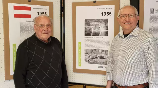 Anton Hinterhofer mit Buchautor Franz Wiesenhofer  | Foto: Wiesenhofer
