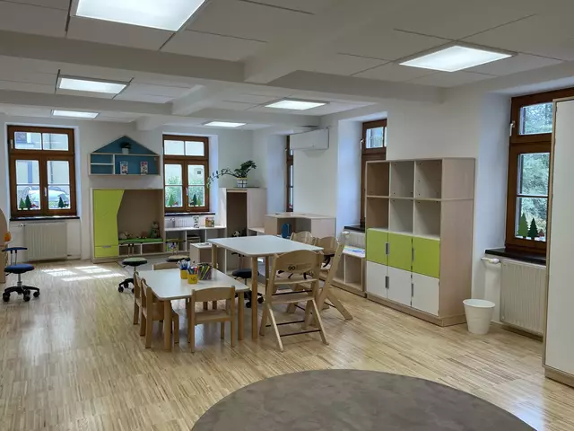Hell und freundlich: Die neue Kinderkrippe in Preding nach den Adaptierungsmaßnahmen 2023. Seither ist Preding auch als 1 A Gemeinde im Kinderbetreuungsatlas der AK gelistet. | Foto: Susanne Veronik