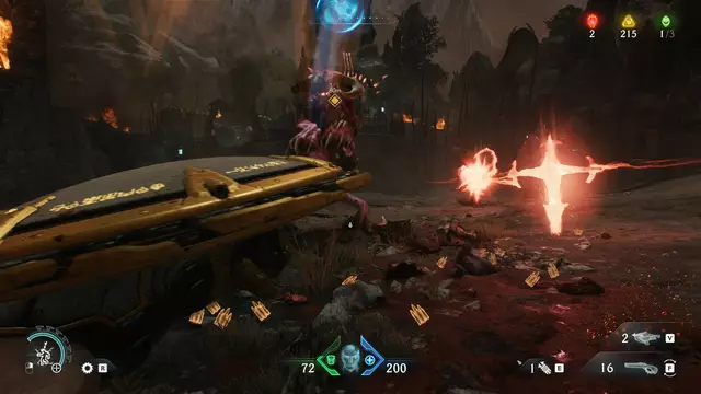 Besonders wichtig ist es in Doom: The Dark Ages, mit dem neuen Schild des Slayers Projektile zu blockieren - und grün leuchtende mit gut getimtem Parieren in Richtung der Angreifer zurückzusenden. | Foto: id Software
