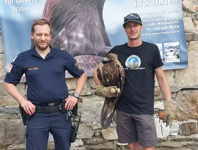 Das gerettete Tier wird nun gut versorgt. | Foto: Polizei Kärnten