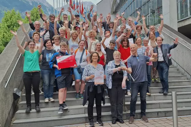 Das Akkordeonorchester des OÖ Landesmusikschulwerk wurde für sein mitreißendes Spiel in der Kategorie „Erwachsene Freestyle“ mit dem Prädikat „hervorragend“, dem Pokal in Silber und dem zweiten Platz belohnt. | Foto: Roman Prüller