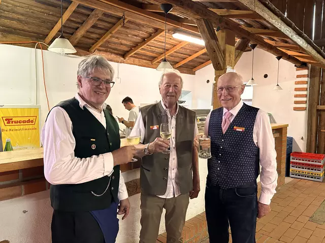 Franz Zechmeister, Dieter Nicka und Alfred Kurz  | Foto: Lisa Stöckl 