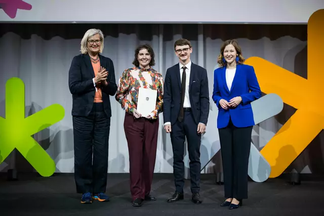 Kategorie "Grenzenloses Europa", hier mit Europa-Expertin und frühere Außenministerin Ursula Plassnik. | Foto: Christopher Dunker, BKA