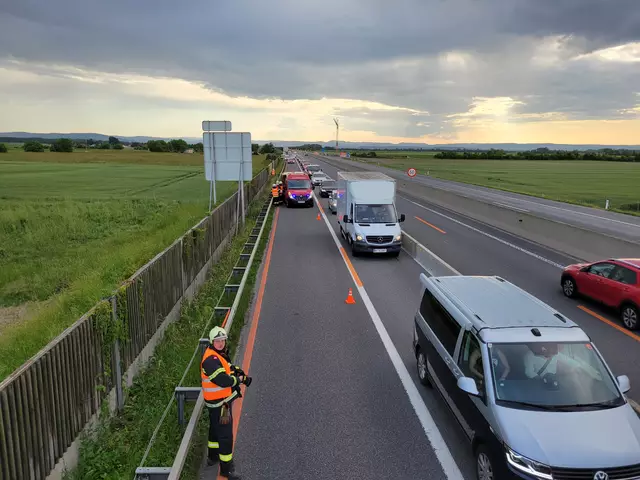 Auf der S5 kam es zu einem Brand. | Foto: FF Grafenwörth/Ploiner