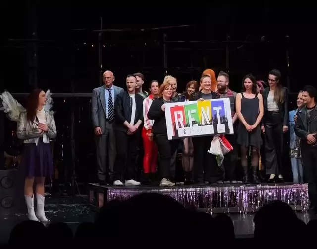 Über einen Monat sammelte das Musical-Ensemble der Erfolgsproduktion "Rent" Spenden für den Linzer Verein HOSI. | Foto: Landestheater Linz