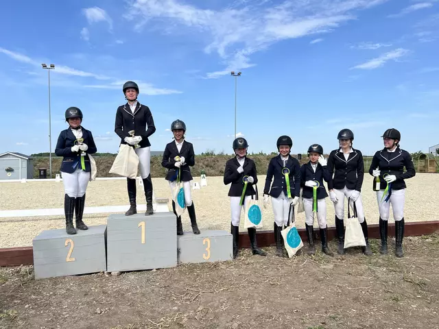 Siegerehrung des ersten Seewinkelcups in der Kategorie Caprilli. | Foto: Reitverein Althof