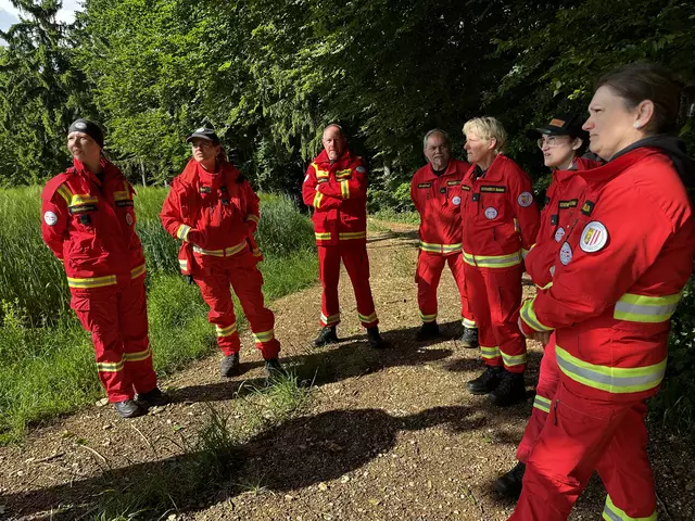 Die Österreichische Rettungshundebrigade (ÖRHB) führte Ende Mai eine große Landesübung mit allen zehn Staffeln, 70 Mitgliedern und 55 Hunden in Maria Schmolln durch. | Foto: ÖRHB OÖ