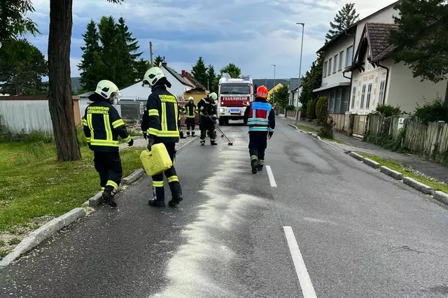 Die Ölspur war 3,5 km lang. | Foto: FF Steinabrückl