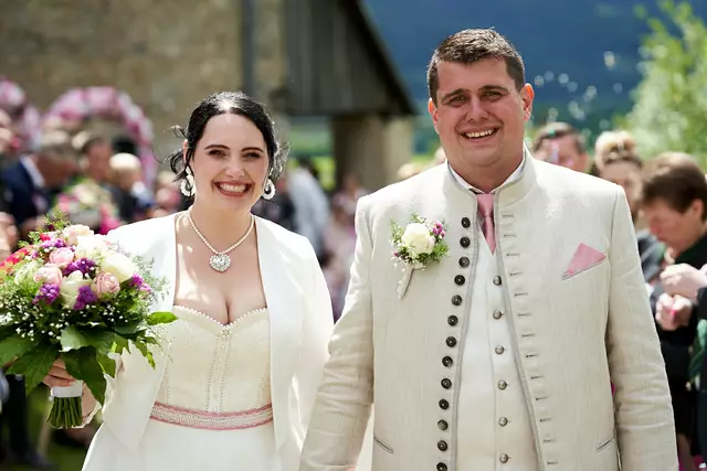 Am 13. Juli 2013 hat es bei Melanie und Martin Poschauko beim Gstauderfest in Gaishorn gefunkt. | Foto: Dominik Hrebenko
