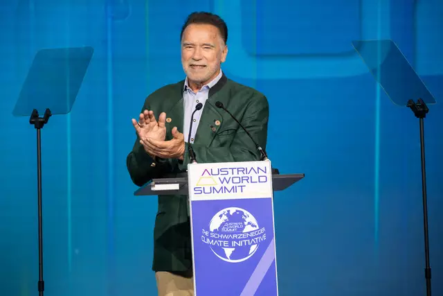 Mit seiner Organisation "Schwarzenegger Climate Initiative" wird seit 2017 jährlich die Klimaschutzkonferenz "Austrian World Summit" veranstaltet. (Archiv) | Foto: The Schwarzenegger Climate Initiative