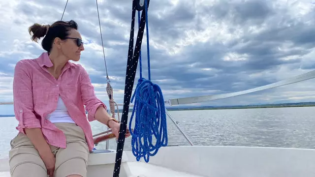 Idyllisch: Auf großer Fahrt am Neusiedlersee. | Foto: privat