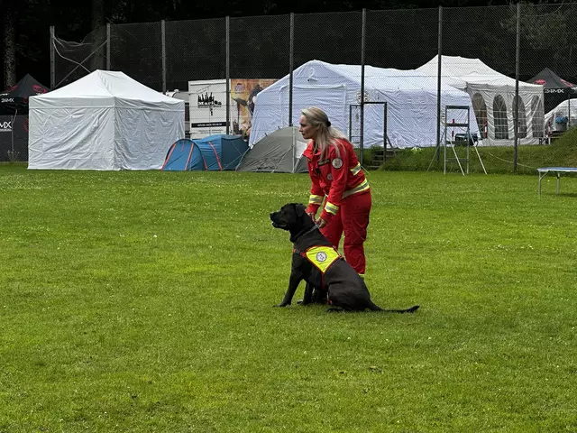 Die Österreichische Rettungshundebrigade (ÖRHB) führte Ende Mai eine große Landesübung mit allen zehn Staffeln, 70 Mitgliedern und 55 Hunden in Maria Schmolln durch. | Foto: ÖRHB OÖ