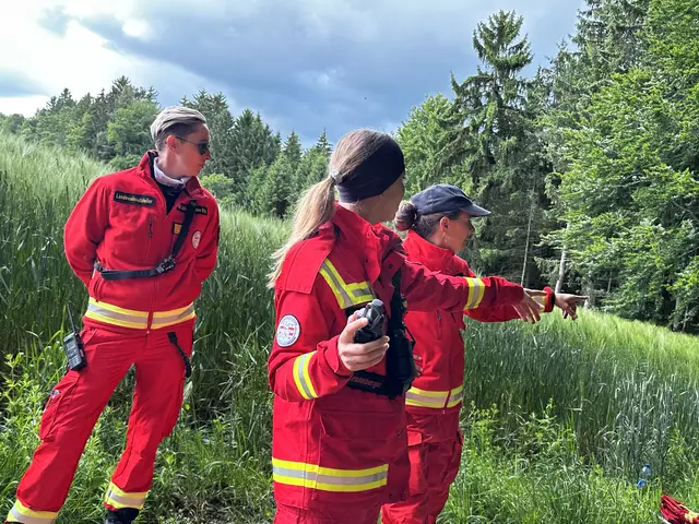 Die Österreichische Rettungshundebrigade (ÖRHB) führte Ende Mai eine große Landesübung mit allen zehn Staffeln, 70 Mitgliedern und 55 Hunden in Maria Schmolln durch. | Foto: ÖRHB OÖ