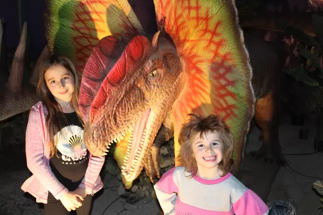 Heuer neu ist die Dinoschau mit lebensechten beweglichen Dinosauriern! | Foto: Familienpark Hubhof