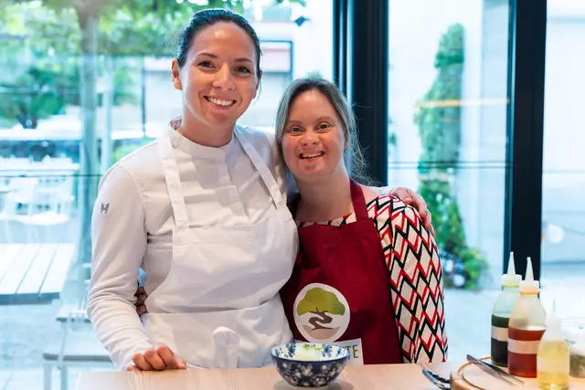 Spitzenköchin Sandra Scheidl mit Sandra Schießl – sie kreierten die Vorspeisen-Variation | Foto: foto-kraus.at