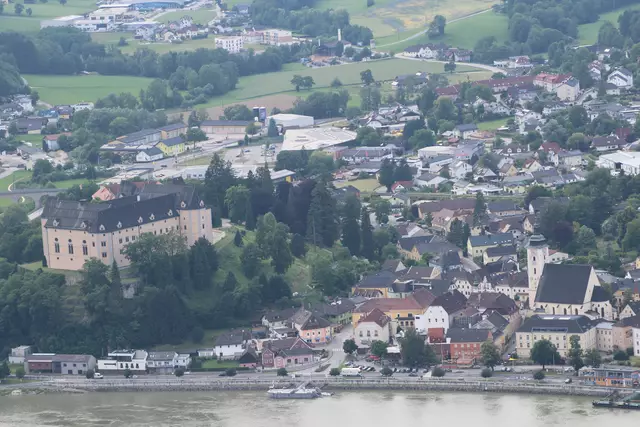 Blick vom Brandstetterkogel auf Grein an der Donau | Foto: MeinBezirk Perg/Köck