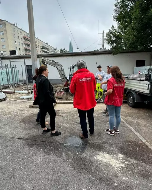 Der Hannovermarkt in der Brigittenau bekommt einen neuen Müllbereich, der leiser, größer, effizienter als der alte werden soll. | Foto: BV 20