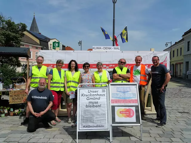 Mitmach-Region Waldviertel, Parents for Future und Health for Future informierten am Gmünder Stadtplatz. | Foto: zVg