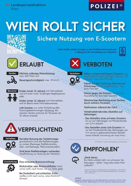 Der Flyer klärt über die richtige Benutzung der Geräte auf. | Foto: LPD Wien