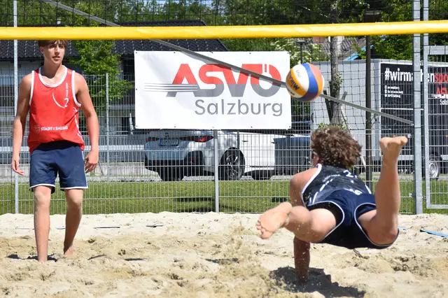 Die Burschen trugen ihr Turnier im Sportzentrum Nord aus. Die Siege gingen an ein Vorarlberger und an ein Wiener Duo. | Foto: Beachtour West/ ASVÖ Salzburg