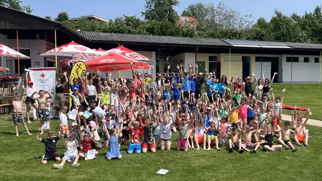 Die Schülerinnen und Schüler hatten beim "Punguin Cup" in St. Georgen an der Stiefing viel Spaß. | Foto: VS