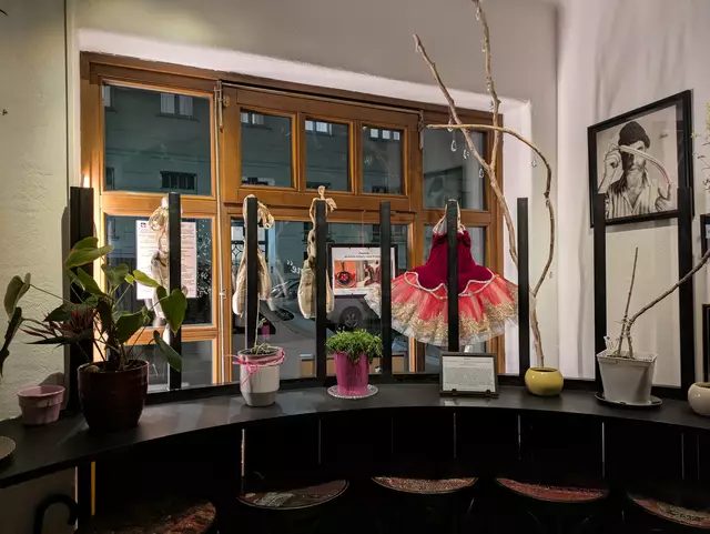 Kunst-Café in Hundertwasserhaus- Neuübernahme-Daning windows zum Welt Tanztag 2025 | Foto: Tatjana Christelbauer