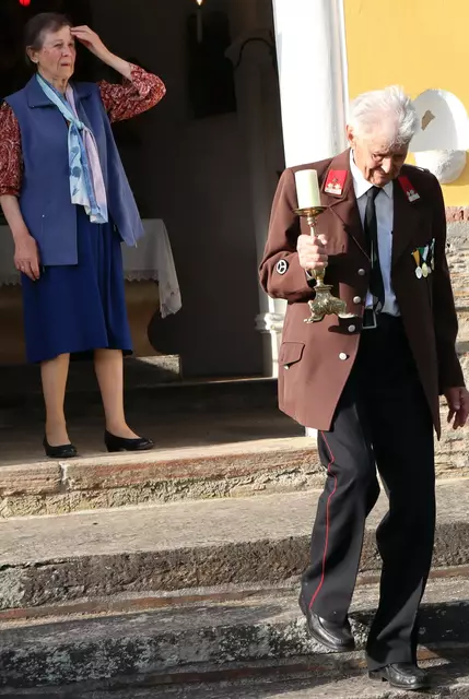 Aloisia und Anton Hiebler als die Kapelleneigentürmer | Foto: Gerhard Langmann