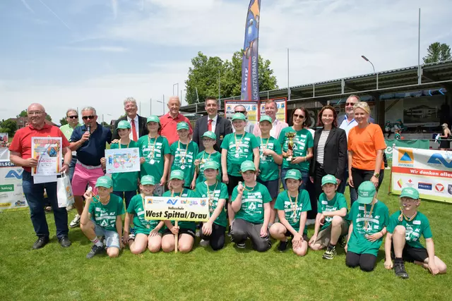 Die VS West Spittal 4a landete auf Platz 2. | Foto: KZSV/Adrian Hipp