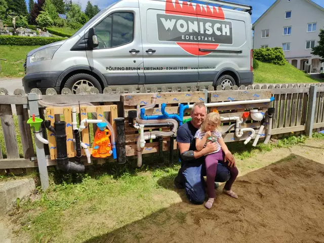 Installateur-Papa Helmut Weißenteiner. | Foto: Kindegarten St. Oswald ob Eibiswald