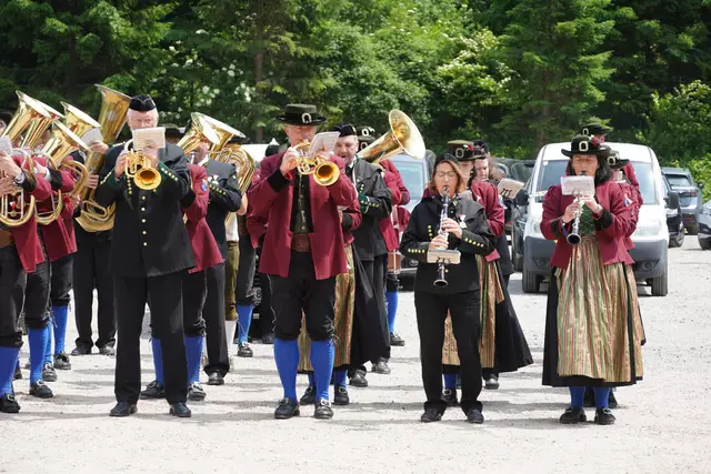 Die Trachtenmusikkapelle Werfen sorgte für musikalische Highlights. | Foto: Nicole Hettegger
