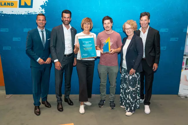 Stolz: Die ASO Krems wurde in der Kategorie der Allgemeinen Sonderschulen zum Landessieger gekürt | Foto: Sportland NÖ