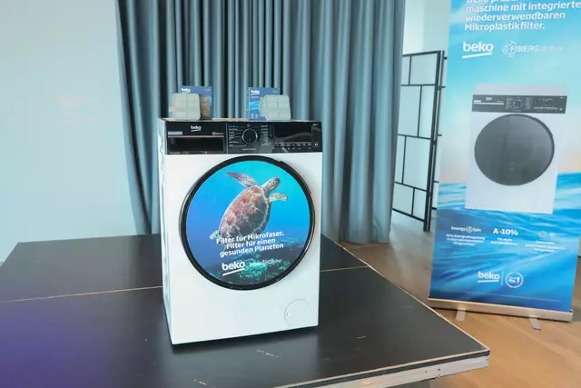 Waschmaschine mit Mikroplastik-Filter. | Foto: Beko Austria AG