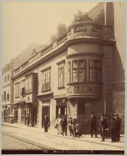 Die Gumpendorfer Straße in vergangenen Zeiten. | Foto: August Stauda/Wien Museum