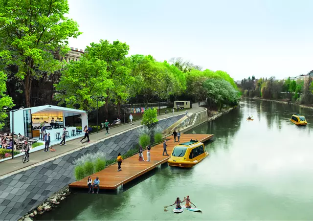 So stellen sich die Neos Landstraße das zukünftige Ufer im 3. Bezirk vor.  | Foto: NEOS Landstraße