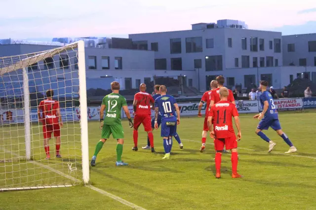 In der Schlussphase des Spiels war oft dicke Luft im "Viktoria-Strafraum" und die Wiener verteidigten mit "Mann und Maus" ihre Box.