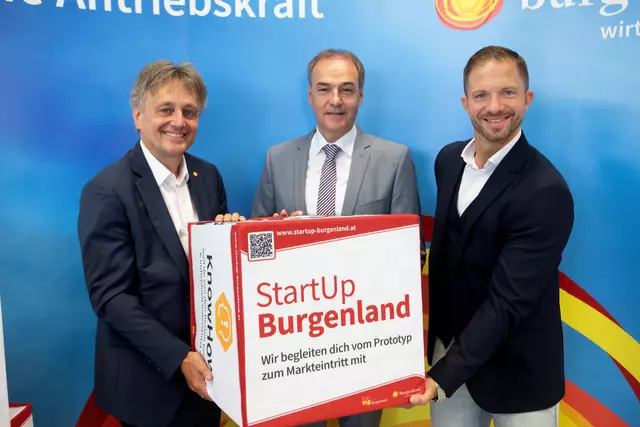 Innovationskraft im Burgenland stärken: Michael Gerbavsits, Leonhard Schneemann, Martin Trink | Foto: Landesmedienservice