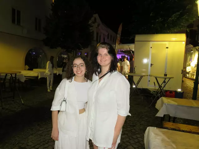 Auch Julia und Tatjana ließen sich vom Wetter nicht abhalten. 