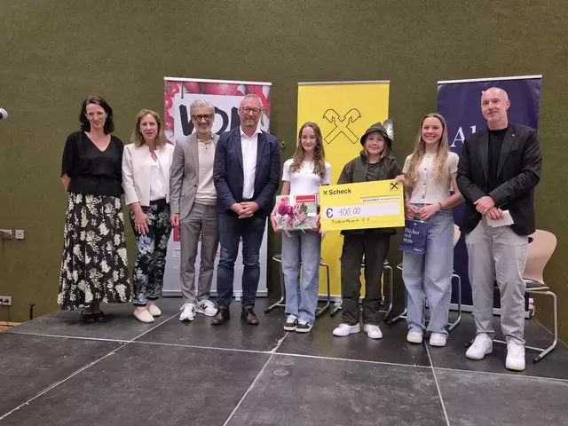 Die Sieger der 2.Klassen: Neuner Lena, Huber Sophie und Wechner Alina


 | Foto: Mittelschule Zams-Schönwies